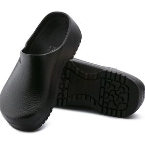 Super Birki Polyurethane Black Slip-On Rubber Clogs SIZE 38 L 7 M 5